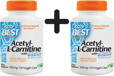 2 x Best Acetyl L-Carnitine, HCI - 120 caps