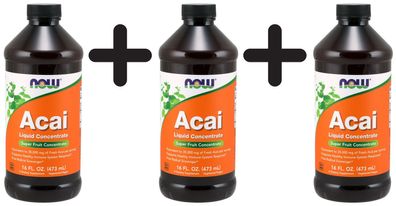 3 x Acai, Liquid Concentrate - 473 ml.