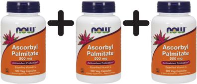 3 x Ascorbyl Palmitate, 500mg - 100 vcaps