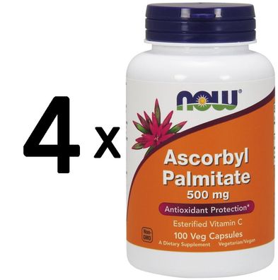 4 x Ascorbyl Palmitate, 500mg - 100 vcaps