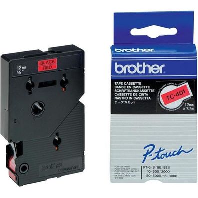 brother TC-Tape TC-401 Schriftbandkassette, Bandbreite: 12mm