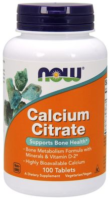 Calcium Citrate, with Minerals & Vitamin D-2 - 100 tabs