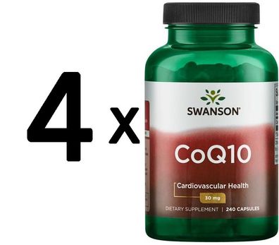 4 x CoQ10, 30mg - 240 caps