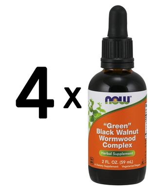 4 x Fresh Green Black Walnut Wormwood Complex - 60 ml.