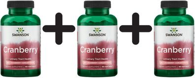 3 x Cranberry - 180 softgels