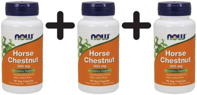 3 x Horse Chestnut, 300mg - 90 veg capsules