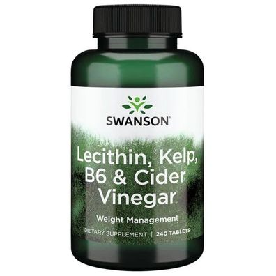Lecithin, Kelp, B-6, & Cider Vinegar - 240 tabs
