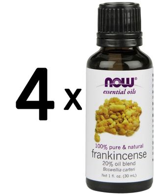 4 x Frankincense Oil, 20% Oil Blend - 30 ml.