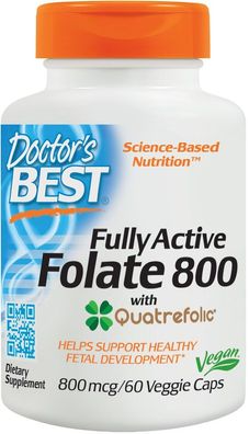 Fully Active Folate 800 with Quatrefolic - 60 vcaps