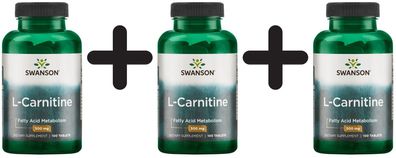 3 x L-Carnitine, 500mg - 100 tabs