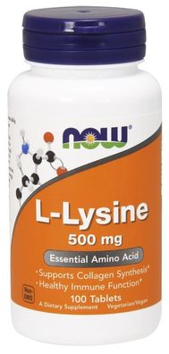 L-Lysine, 500mg - 100 tablets