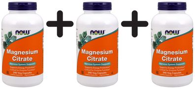 3 x Magnesium Citrate, 400mg - 240 vcaps
