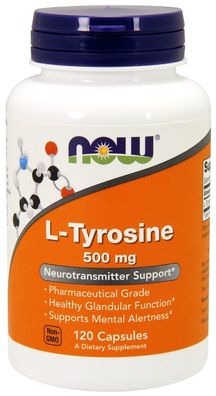 L-Tyrosine, 500mg - 120 caps