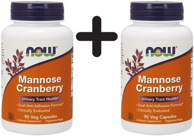 2 x Mannose Cranberry - 90 vcaps