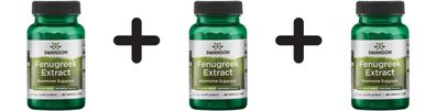 3 x Testofen Fenugreek Extract, 300mg - 60 vcaps