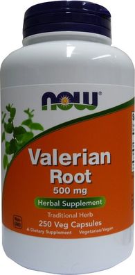 Valerian Root, 500mg - 250 vcaps