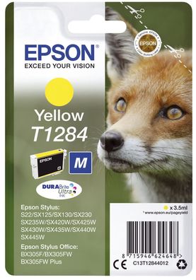 Epson C13T12844012 Epson Tintenpatrone yellow DURABrite T 128 T 1284
