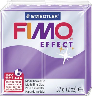 FIMO 8020-604 Modelliermasse FIMO effect "Transparent" violett