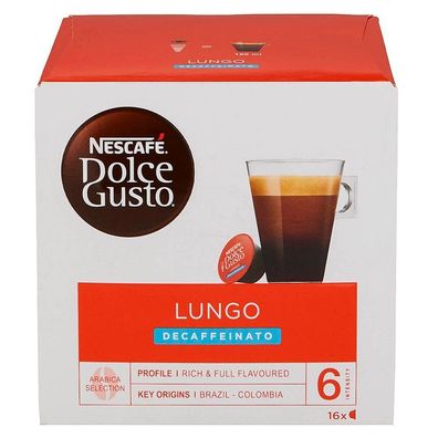 Nescafé DOLCE GUSTO 4301604008 Kaffeekapseln Dolce Gusto Lungo - 16 Stück