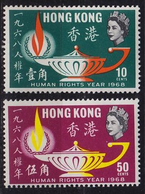 Hongkong HONG KONG [1968] MiNr 0240-41 ( * */ mnh )