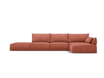 Micadoni 5-Sitzer Ecke rechts Sofa Kaelle | Bezug Terracotta | Bei...