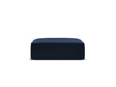 Micadoni Samtstoff Pouf Hocker Kaelle | Bezug Royal Blue | Beinfar...