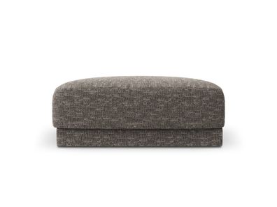 Micadoni Pouf Hocker Miley | Bezug Grey | Beinfarbe Black Plastic Kunststoff sch...