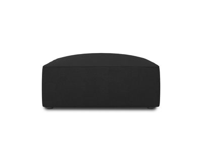 Micadoni Pouf Hocker Ruby | Bezug Black | Beinfarbe Black Plastic Kunststoff ...