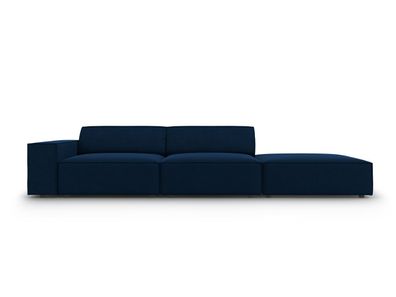 Micadoni 3-Sitzer Rechts Samtstoff Sofa Jodie | Bezug Royal Blue |...
