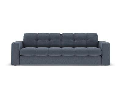 Micadoni 3-Sitzer Sofa Justin | Bezug Dark Blue | Beinfarbe Black ...