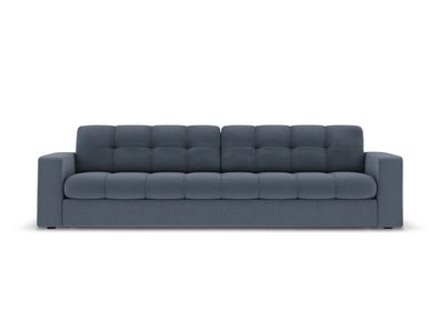 Micadoni 4-Sitzer Sofa Justin | Bezug Dark Blue | Beinfarbe Black ...