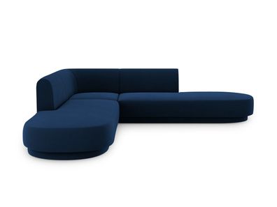 Micadoni 5-Sitzer Samtstoff Symmetrisches Ecksofa Miley | Bezug Ro...