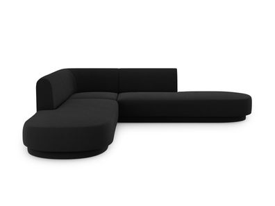 Micadoni 5-Sitzer Samtstoff Symmetrisches Ecksofa Miley | Bezug Bl...