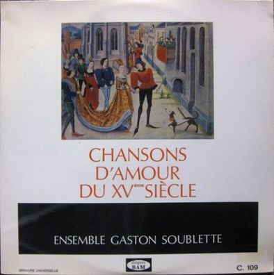 BAM C 109 - Chansons D'amour Du XVe Siècle