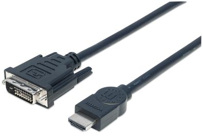 Manhattan 372510 Manhattan HDMI 1.3 Kabel auf DVI-D DualLink St/ St 3.0m bulk