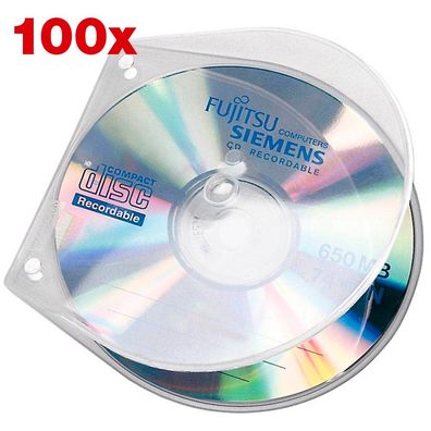 Veloflex 4365100 CD-Hüllen Velobox transparent