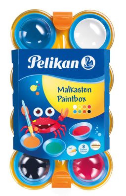 Pelikan 723122 Deckfarbkasten mini-friends® 755/8, mit 8 Farben + Pinsel