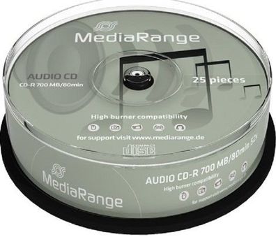 MediaRange MR223 CD-R MediaRange 80Min AUDIO Cake25