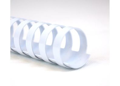 GBC 4028195 Spiralbinderücken Plastik - A4, 10 mm/65 Blatt, weiß, 100 Stück