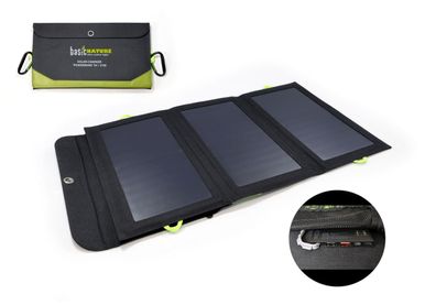 BasicNature Solar-Ladegerät 'Powerbank', 5V / 21W