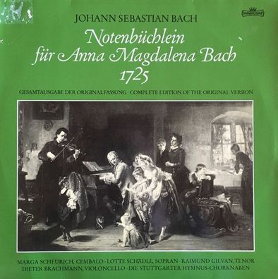 Intercord INT 180.858 - Johann Sebastian Bach - Notenbüchlein für Anna Magdale