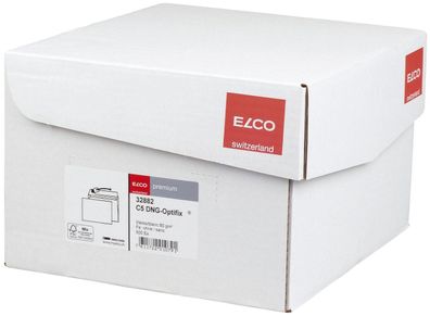 Elco 32882 Briefumschlag Office Box mit Deckel - C5, weiß, haftklebend, ohne Fenst...