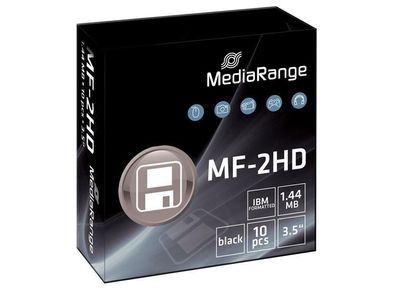 MediaRange MR200 Disketten - 1,44 MB, 8,89 cm (3,5 Zoll) Diskette, Packung mit 10 ...