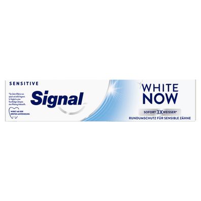 Signal Zahncreme White Now Sensitive 3 x 75 ml