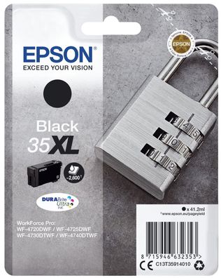 Epson C13T35914010 Epson Tintenpatrone schwarz DURABrite Ultra Ink 35 XL T 3591