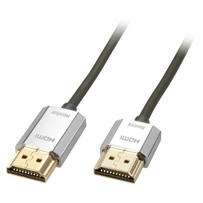 Lindy 41675 CROMO Slim HDMI High Speed A/ A Kabel 3m mit Ethernet