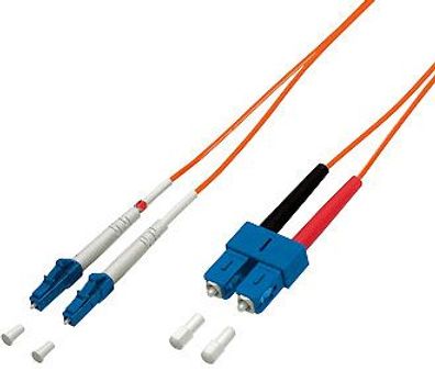 LWL Patchkabel Equip LC -> SC 2,00m Multimode Duplex OM1 ora