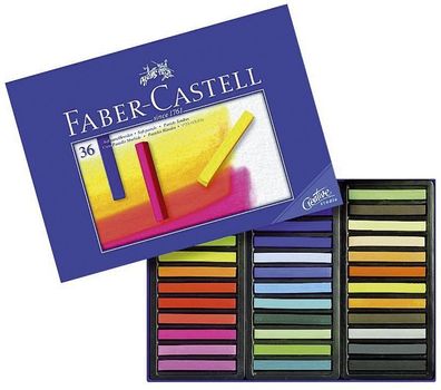 Faber-Castell 128336 Creative Studio Softpastellkreide, 36 Farben sortiert im ...
