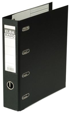 ELBA Doppelordner rado plast, R?ckenbreite: 75 mm, schwarz
