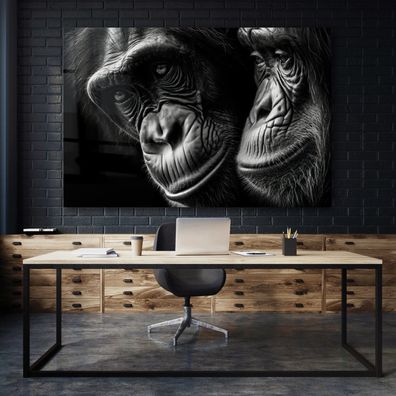 Wandbild Affen Gorilla , tier , Leinwand , Acrylglas , Poster Modern Kunst Deko